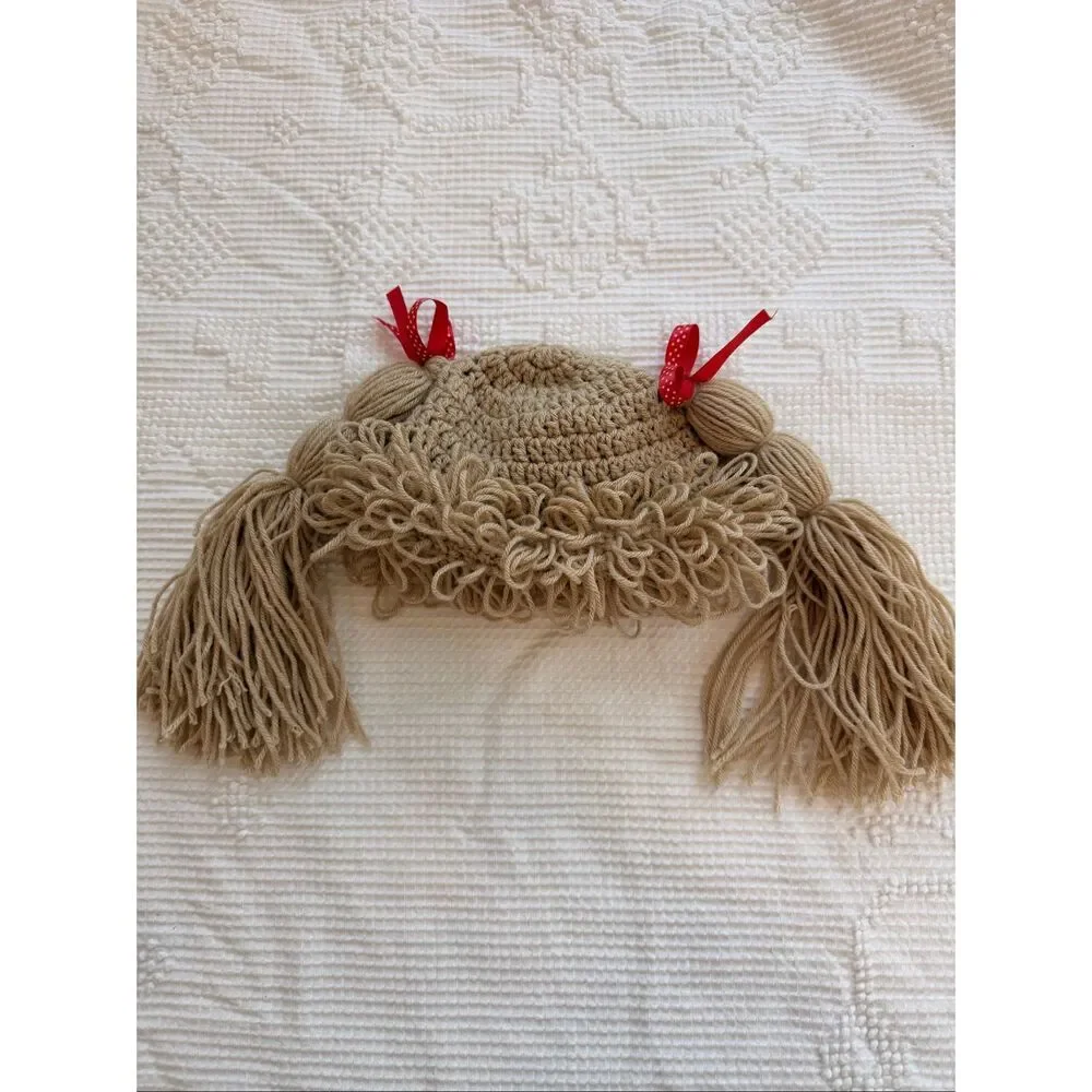 Crochet Cabbage Patch Baby Hat 6-12M Halloween‎